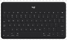 Logitech KEYS-TO-GO Ultra-Slim Bluetooth Keyboard with iPhone Stand - Black