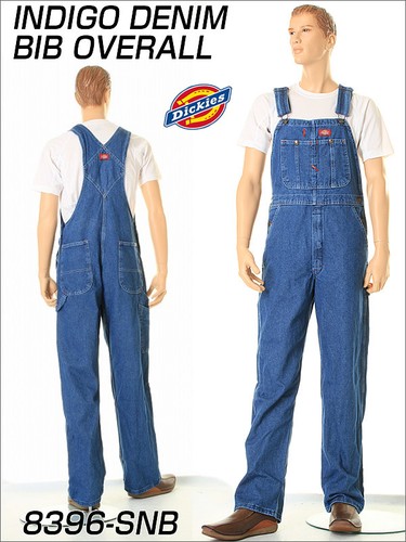 dickies stonewashed bib overalls