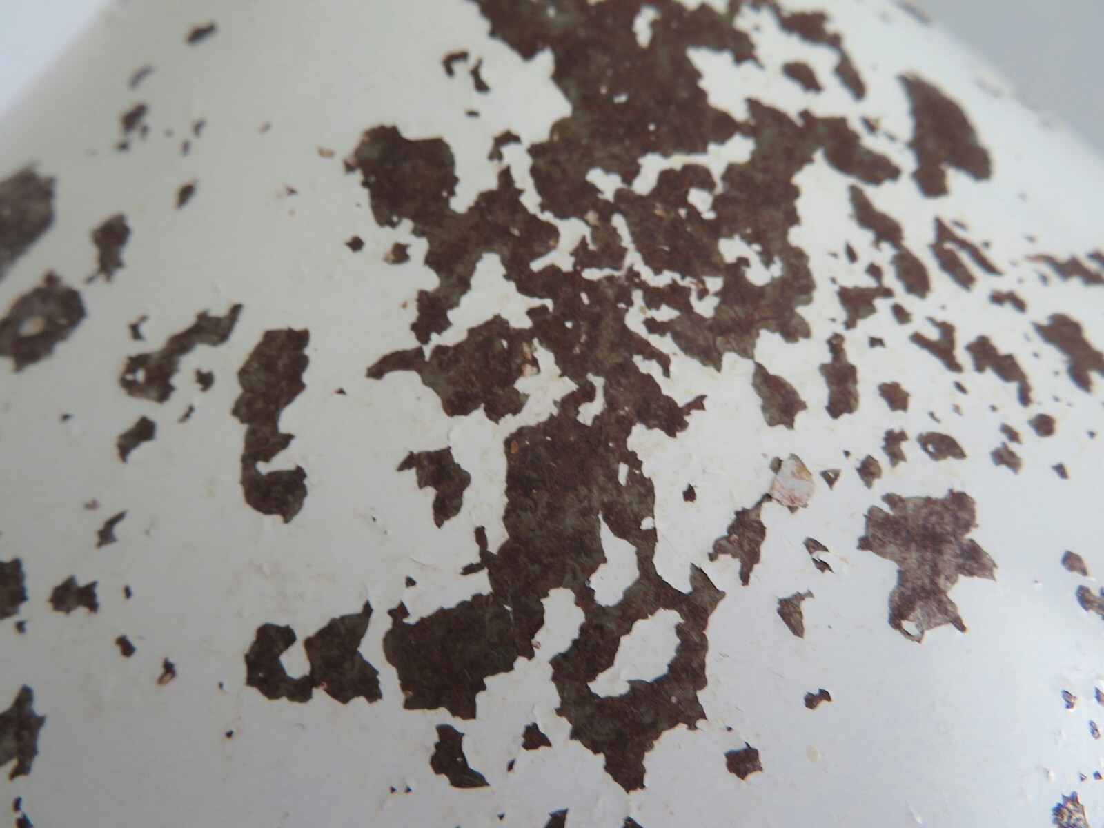 Vintage Hanging Light White Metal Industrial Rustic Farmhouse Lighting