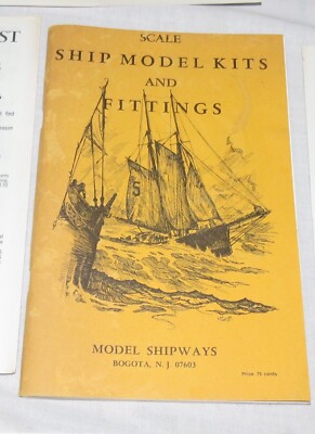 Scale Ship Models and Kits and Fittings Model Shipways 29 1977 + assorted papers