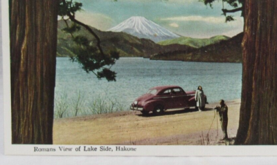 Lake Hakone Mount Fuji Izu National Park Tokyo Japan 1940s Auto