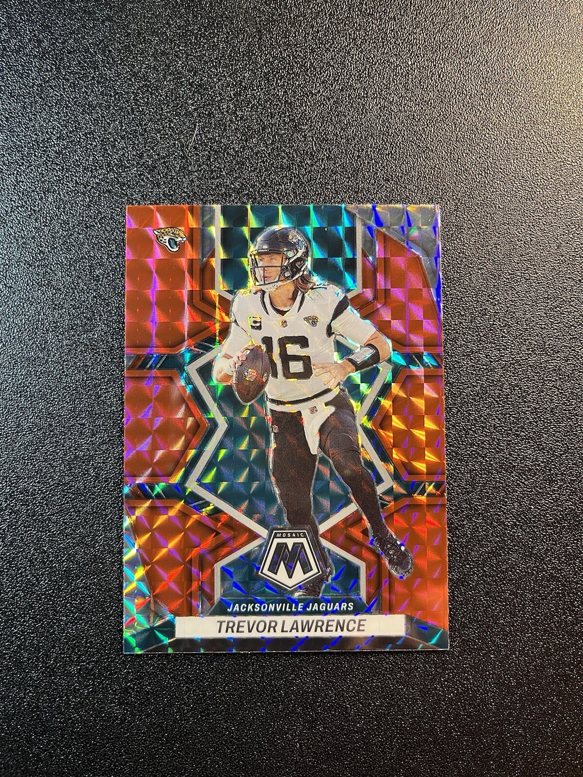 2022 Panini Mosaic - Red Mosaic Prizm #88 Trevor Lawrence