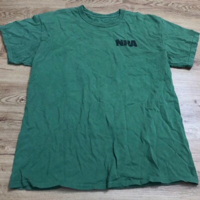 NRA Shirt Mens Green Don't Tread On Me Snake Size Large Mea.