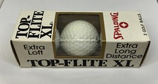 Vtg Top Flite XL Spalding 3 Pack Box of Extra Loft Long Distance Golf Balls