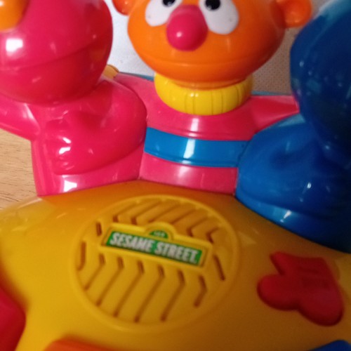 Sesame Street Elmos Giggle Gang Piano Toy Cookie Monster 2005 Rare - Picture 2 of 4