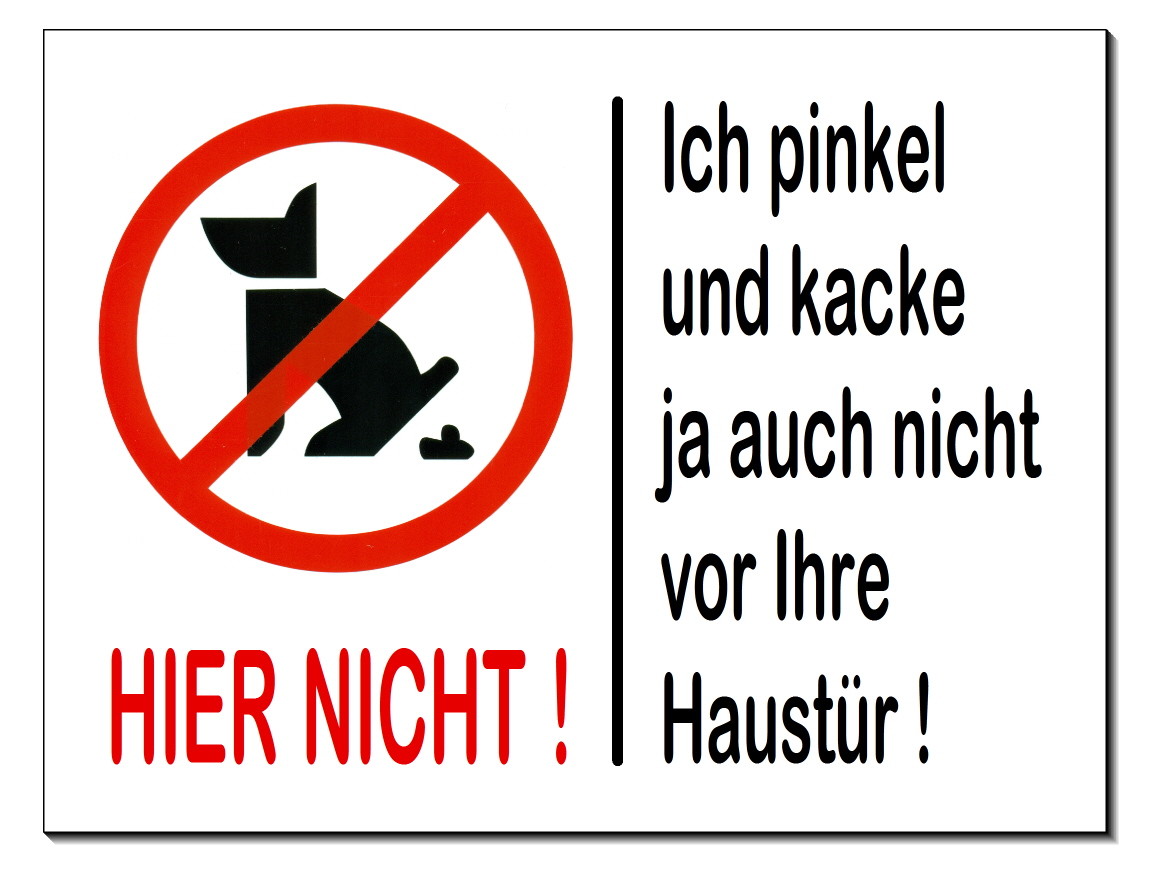 Schild Spruch Ich Kaufe Nichts Mein Hund Weiß Das Auch