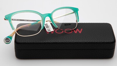 NEW WOOW Flash Back 2 Col 0444 Green EYEGLASSES 52-18-145mm B40mm