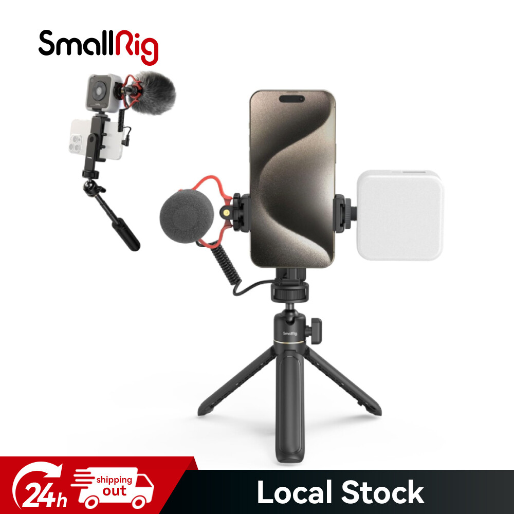 SmallRig VK-30 Vlogging Kit with Phone Tripod Light Shotgun