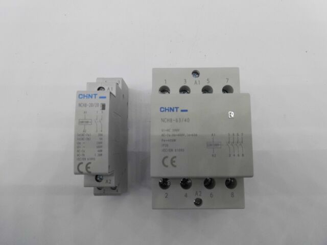 CHINT NCH8 MODULAR AC CONTACTORS INSTALLATION 20 AMP 63 AMP 2 4 POLE 230 VOLT CHINT NCH8 MODULAR AC CONTACTORS INSTALLATION 20 AMP 63 AMP 2 4 POLE 230 VOLT