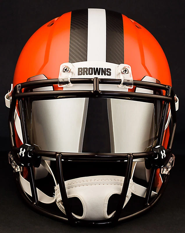 ***PERSONALIZADO*** CLEVELAND BROWNS Talla Completa NFL Riddell VELOCIDAD Casco de Fútbol Foto 3 de 4