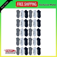 Spalding, Adult Men's 30-Pack No-Show Socks, Sizes 6.5-12, Mens Socks