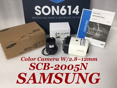 SAMSUNG SCB-2005N Security Color Camera W/2.8-12mm Lens 700TVL OSD NTSC 960H NEW