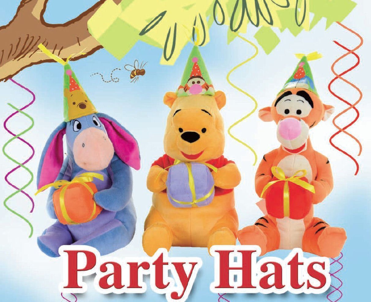 Winnie The Pooh Plüschtier Disney Qualität 30 Cm Party Hut Geschenk