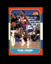 1986-87 Fleer #52 Frank Johnson MINT RC Rookie Bullets break