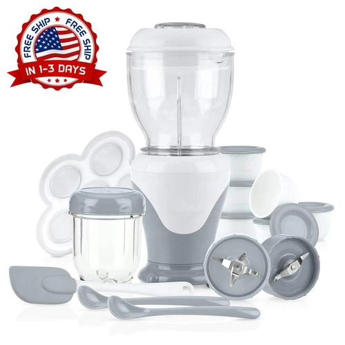 Set Para Preparar Comida Para Bebés Según Las Diferentes Etapas Del Destete NEW