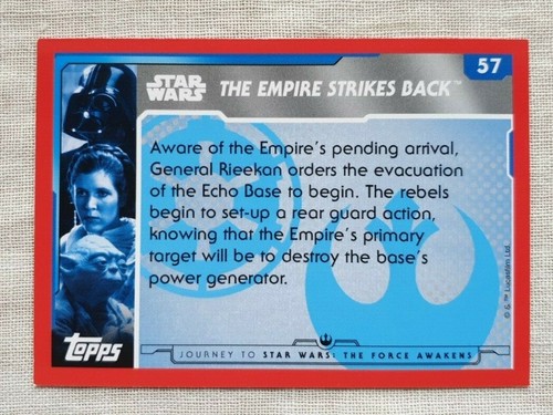 Topps Journey To Star Wars: The Force Awakens Card 57 - Picture 2 of 2