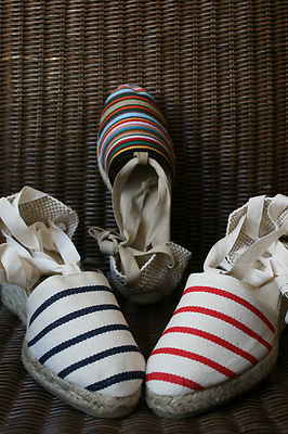Genuine Heeled Espadrilles From The Basque Country Stripes
