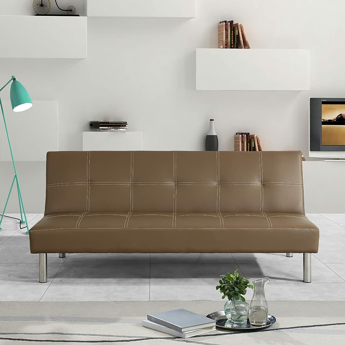 Divani Letto Singolo Ikea Divano Letto Posti In Ecopelle Nera