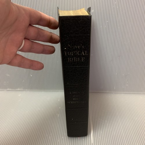 Vintage 1962 Nave's Topical Bible, Southwestern Company, Leather, Thumb Indexes - Imagen 3 de 12