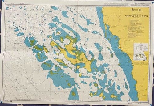 Admiralty 15 APPROACHES TO JIZAN RED SEA SAUDIARABIA AND YEMEN Genius Map Chart