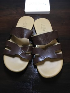 Sandalias De Cuero Marrón Para Hombre Hermes Talla 41 | eBay