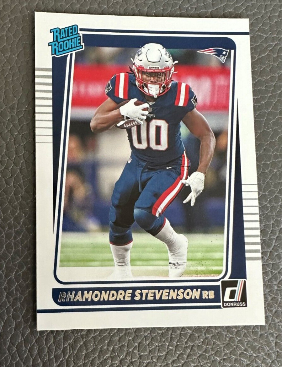 2021 Panini Donruss #286 Rhamondre Stevenson Rated Rookie RC  Patriots