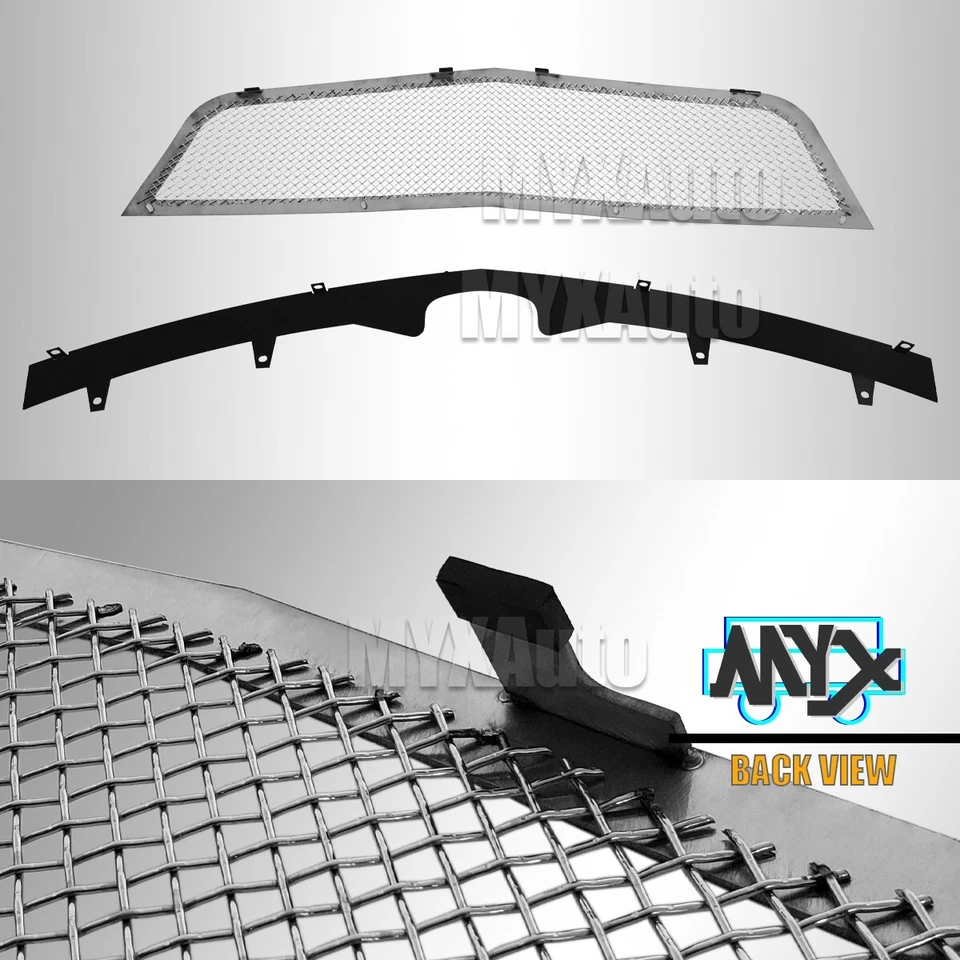 Front Mesh Grille for 2006- 2011 Cadillac DTS Stainless Steel Chrome Grill Foto 4 de 4