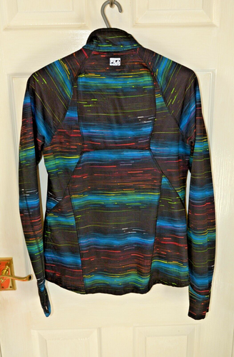 Fila Sport Womens Rainbow Performance Running 1/4 Zip High Neck Jacket Top UK S - Picture 4 of 7