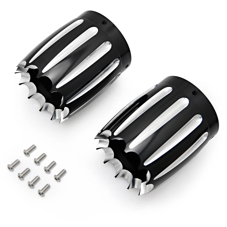 4" Muffler Tips End Caps Pipes For Harley Touring Road King Street Glide 86-16 Foto 2 de 4