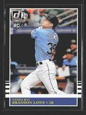 2019 Donruss #232 Brandon Lowe 1985 Retro Design Rookie RC Tampa Bay Rays