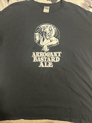 #ad #ad Arrogant Bastard Ale Shirt Mens XL Black T shirt $12.74