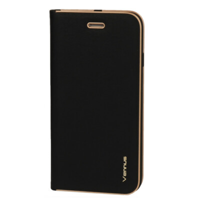 FÜR SAMSUNG GALAXY S23 - VENNUS Handy Schutz Hülle Tasche Flip Case Etui SCHWARZ