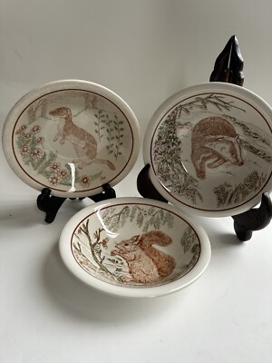 3er Set Teller John Tams Royal Society For Nature British Wildlife Müslischalen