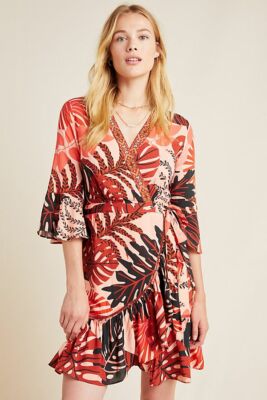 floral print long sleeve mini dress Plum Floral Print Deep V Neck Long Sleeve Mini Dress