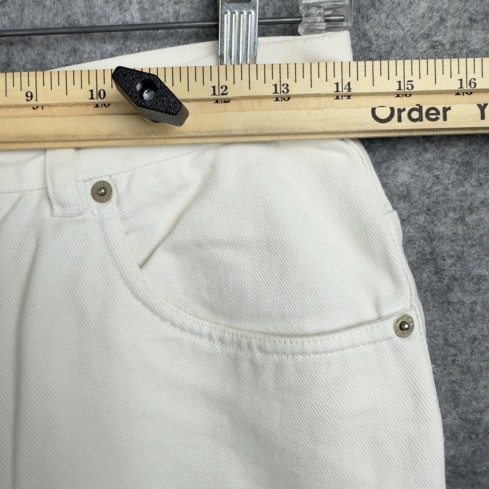 Vintage Lauren Ralph Lauren Jeans Women's 10 White Straight-Leg image 9