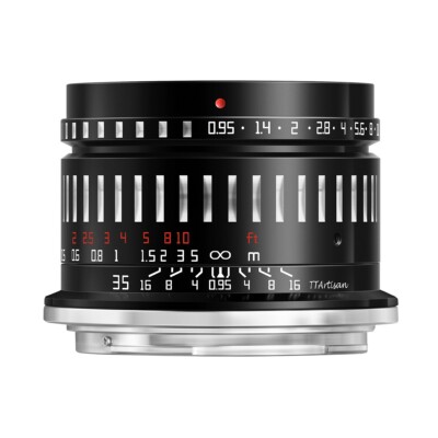 TTArtisan 35mm f/0.95 for Nikon Z mount camera (APS-C) =Black x Silver=