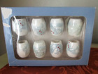 PFALTZGRAFF WINTER FROST SALT & PEPPER SHAKERS 4 EACH  SET OF 8 NEW OPENED BOX
