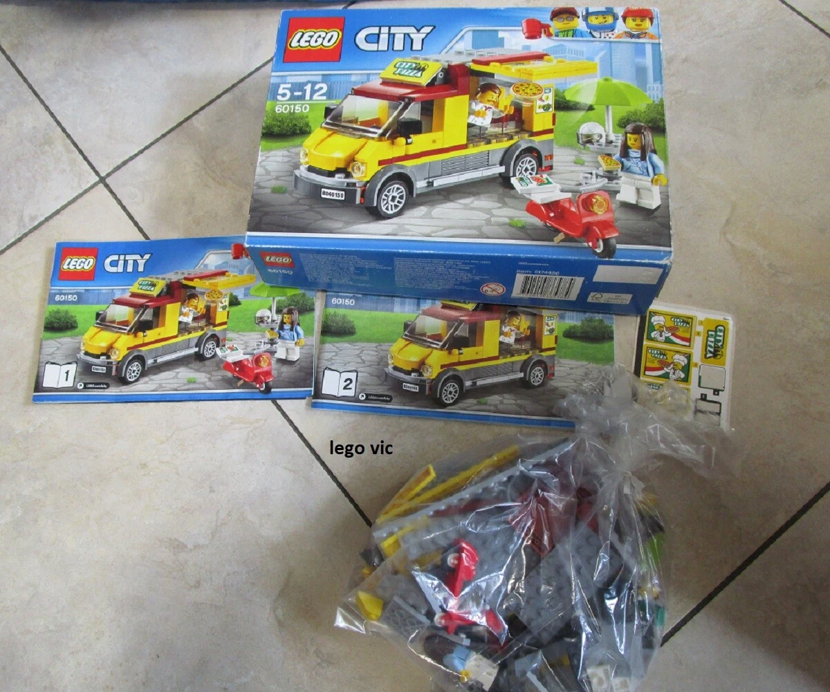 LEGO 60150 City Truck Pizza Van Scooter Delivery Notice Box CNB66