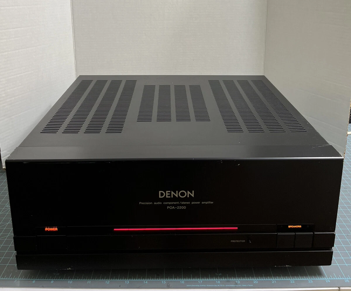 Denon POA-2200 Stereo Power Amplifier Working For Parts or Repairs Please  Read