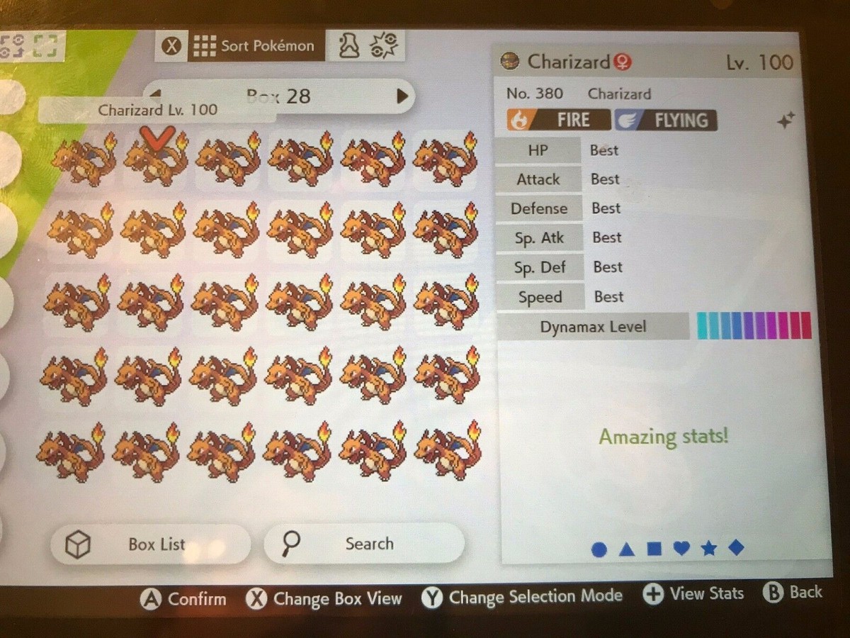 Shiny Charizard Gmax HA Timid 6IV W/ Master Ball For Pokemon - Foto 13