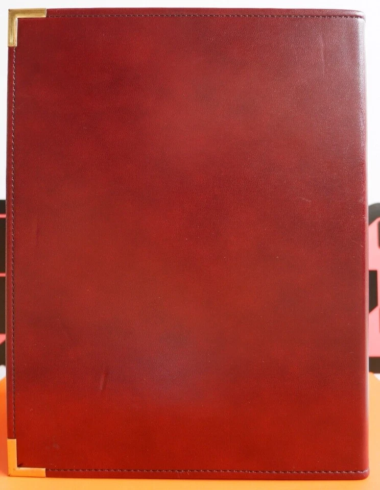 NUEVO Carpeta de cuero vintage Nike Employee Portfolio 1980 Playbook cinta azul Foto 4 de 4