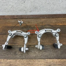 Vintage Raleigh Center Pull Brake Caliper Set Mixte Flat Bridge 80s DC Weinmann