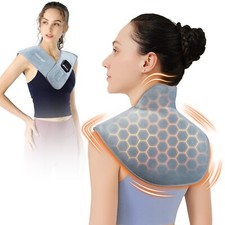 DGYAO Neck and Shoulders Wrap For Back Pain Relief Cordless Electric Heated Pad