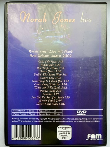 DVD: Norah Jones live... DUTCH - Picture 2 of 2