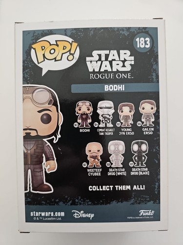Star Wars Funko Pop - Bodhi - Rogue One - SDCC Exclusive - No. 183 - Picture 3 of 3