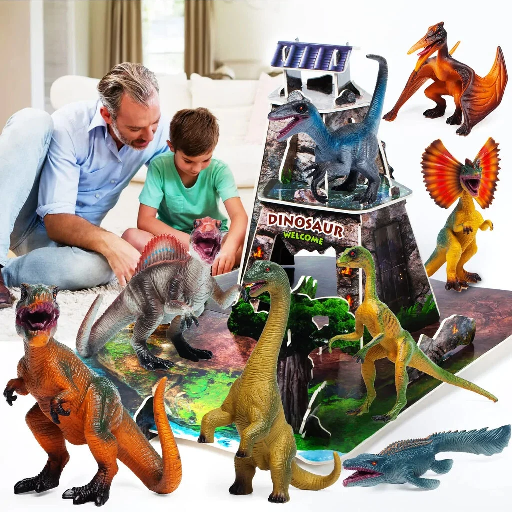 CPSTOYWORLD 3D jouet dinosaure figurines et ensemble puzzle pour enfants  3-14 8