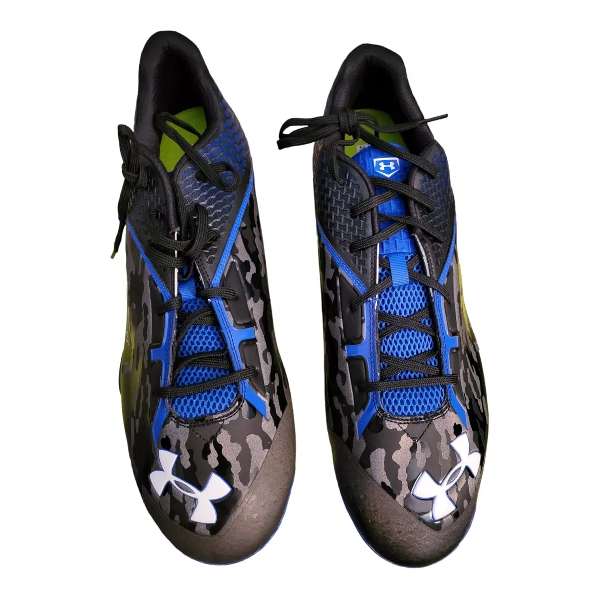 Under Armour DECEPTION DT LOW Camo Blue Black Men s Baseball