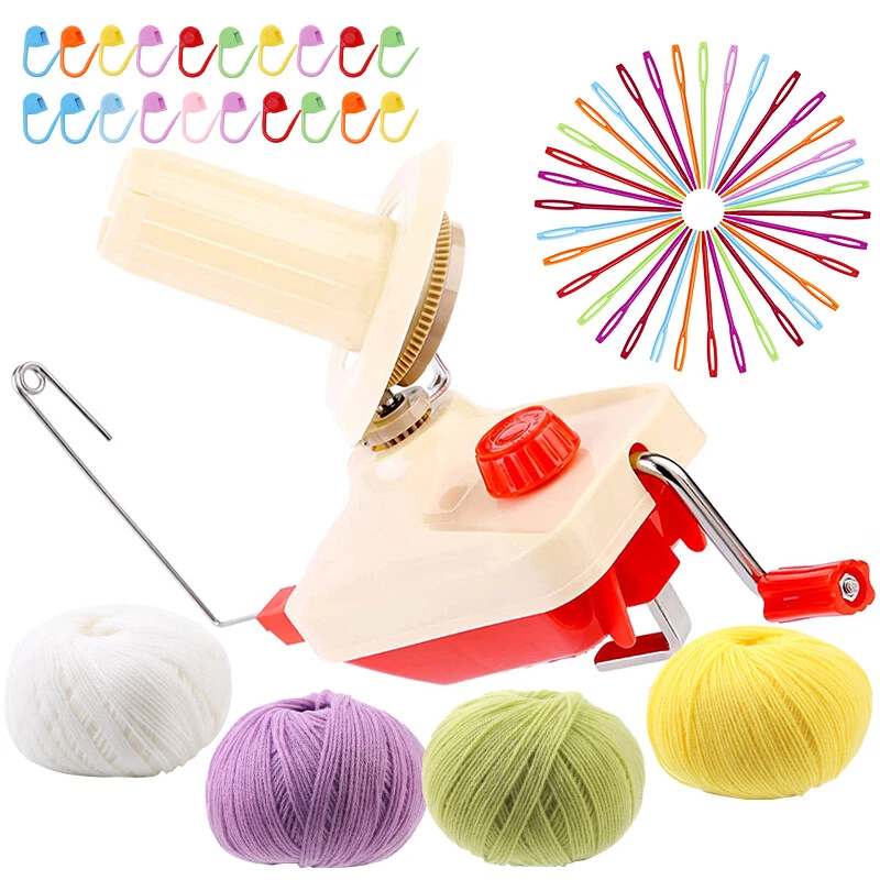 DIY Hand Operated Knitting Roll String Yarn Fiber Wool Thread Ball Winder Holder