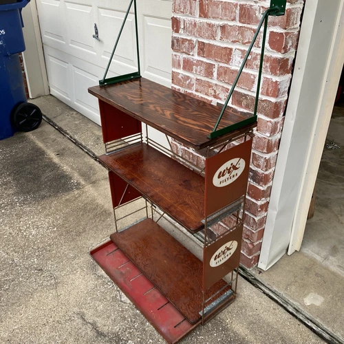RARE WIX FILTERS VINTAGE METAL STORE DISPLAY SHELF SIGN GARAGE GAS OIL Sign