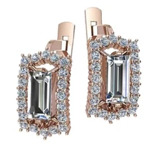 2 pairs Earring Wax patterns for lost wax casting Gold Jewelry/waxes_41090